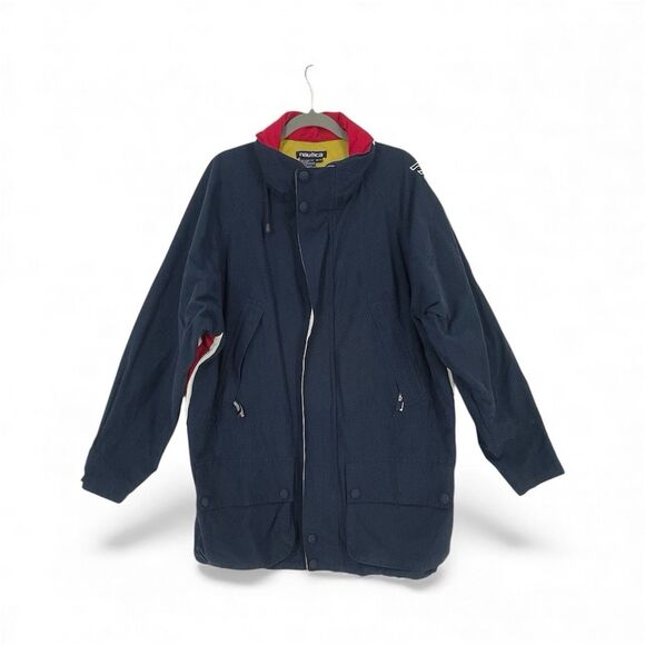 Vintage NAUTICA PERFORMANCE Embroidered Spell Out Sailing Jacket Coat Size XL - Picture 2 of 16